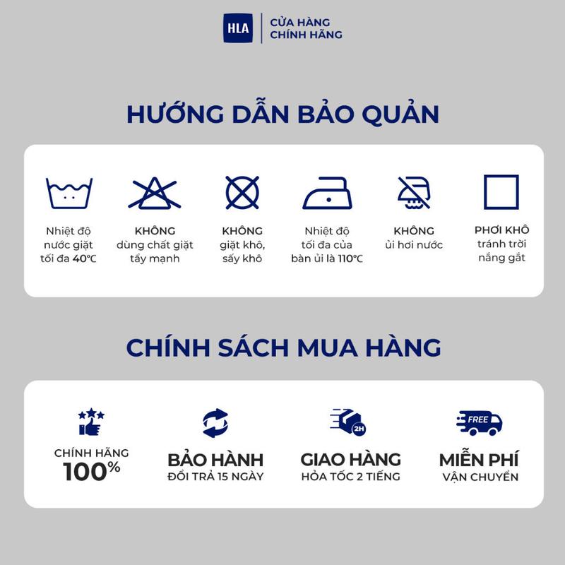 Áo POLO nam HLA họa tiết viền, chất liệu cotton Pique cao cấp thoáng mát mềm nhẹ 8