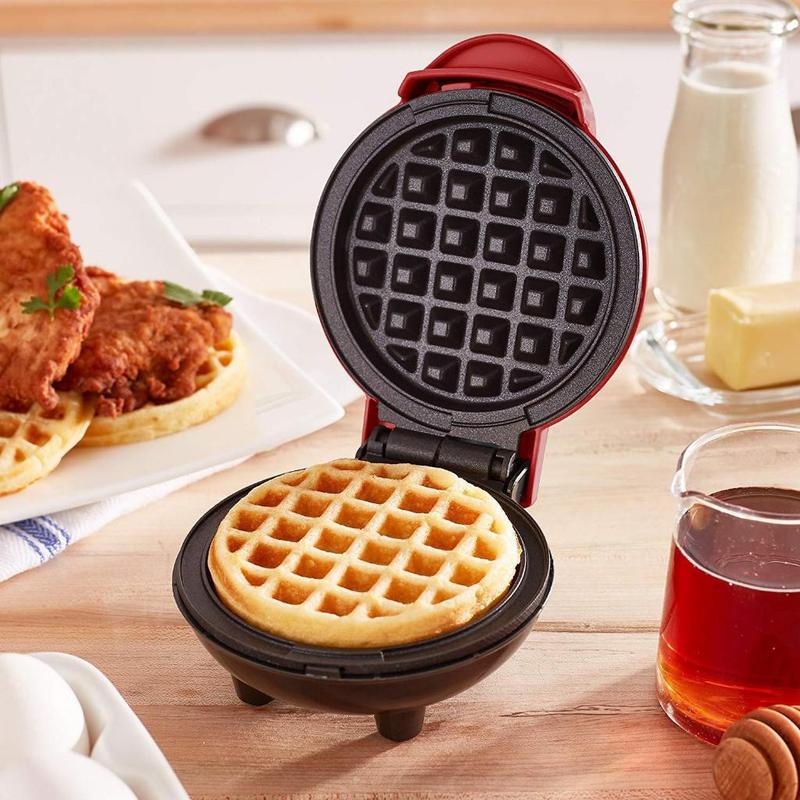 Product Introduction of 【READY STCOK 】 Mini Waffle Maker Electric Breakfast Waffle Machine Waffle Pot Sandwich Multi function Cooker Pot Non-Stick Bread Cake Maker Egg Cake Pan Eggette 7