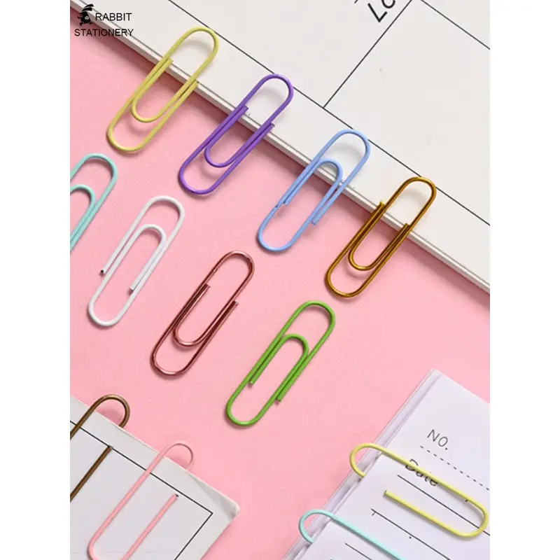 Paper clip metalik/clip metalik/jepitan kertas/klip kertas/klip warna/paperclip/metallic-Rabbit Stationery 5