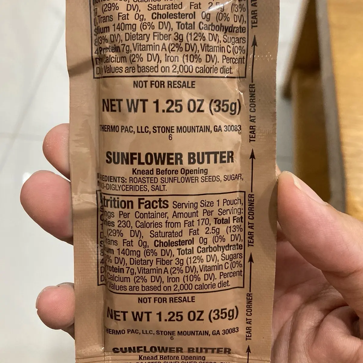 ￼Bơ hướng dương quân đội Mỹ (gói 35g)