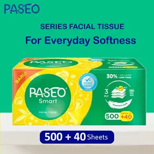Tisu Tissue Paseo Smart 500+40 sheets 3ply Tisu Wajah 500 Lembar Isi Lebih Banyak
