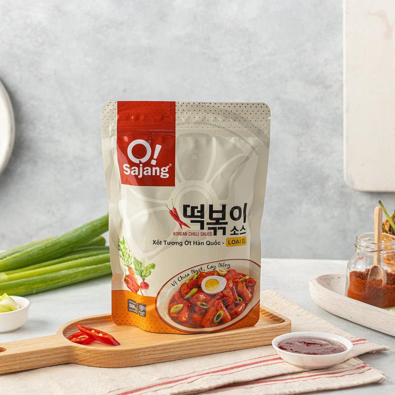 500g sốt tương ớt nấu tokbokki số 2 vị chua ngọt cay nồng Nước Sốt Gia Vị 0