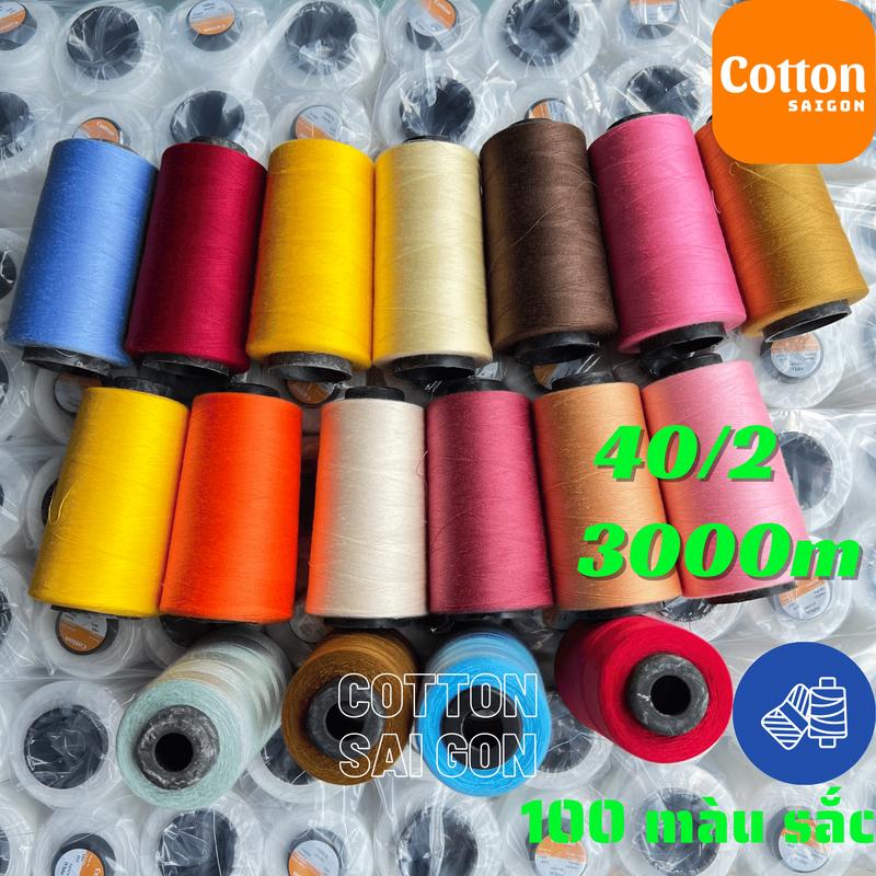 Chỉ may công nghiệp sợi nhỏ 40 2 - 100 mã màu sắc