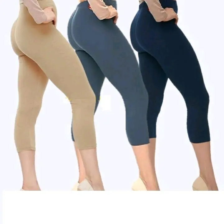 Legging 7/8 Spandek Premium / Celana Legging Spandek 7/8 Wanita / Legging Pendek Spandex Jersey Melar / Legging Pendek Perempuan