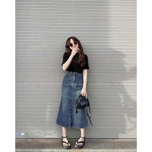 CHÂN VÁY JEANS ĐUÔI CÁ XẺ TRƯỚC SIÊU HOT,CHÂN VÁY BÒ CHẤT MỀM CHO GIÃN CỰC ĐẸP(KÈM ẢNH THẬT)L1