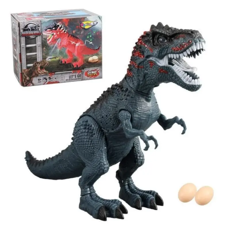 Mainan Anak Dinosaurus Bisa Bertelur / Telur Dinosaurus Mainan Anak Light And Sound baterai hadiah Lampu Remote Toys binatang 4