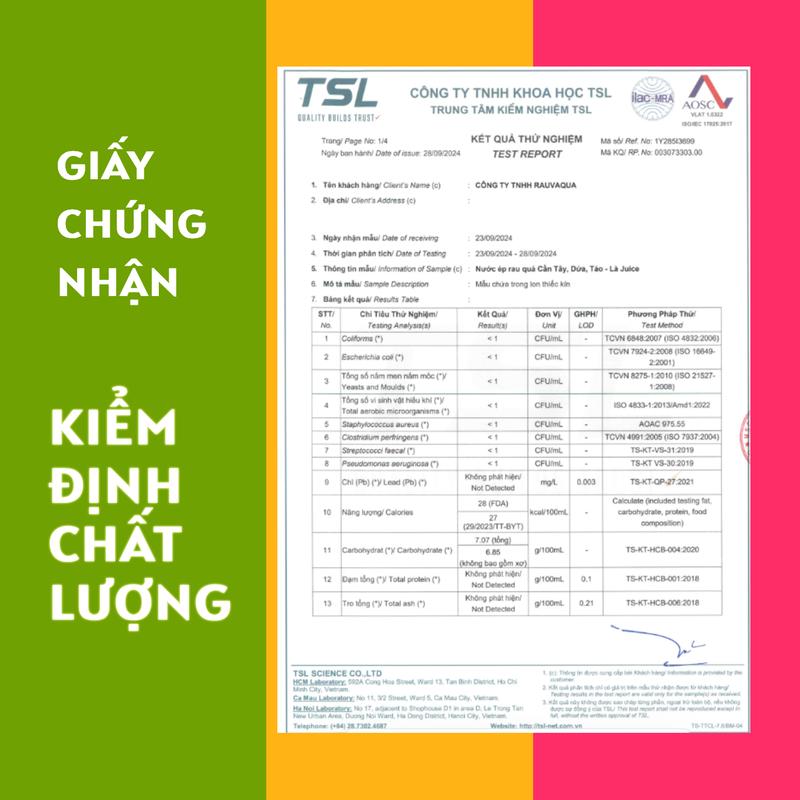 [TẶNG SET 3 LON] Thùng 6 lon Nước Ép Rau Quả Thật Là Juice Mix vị hỗ trợ detox (9 lon) 6