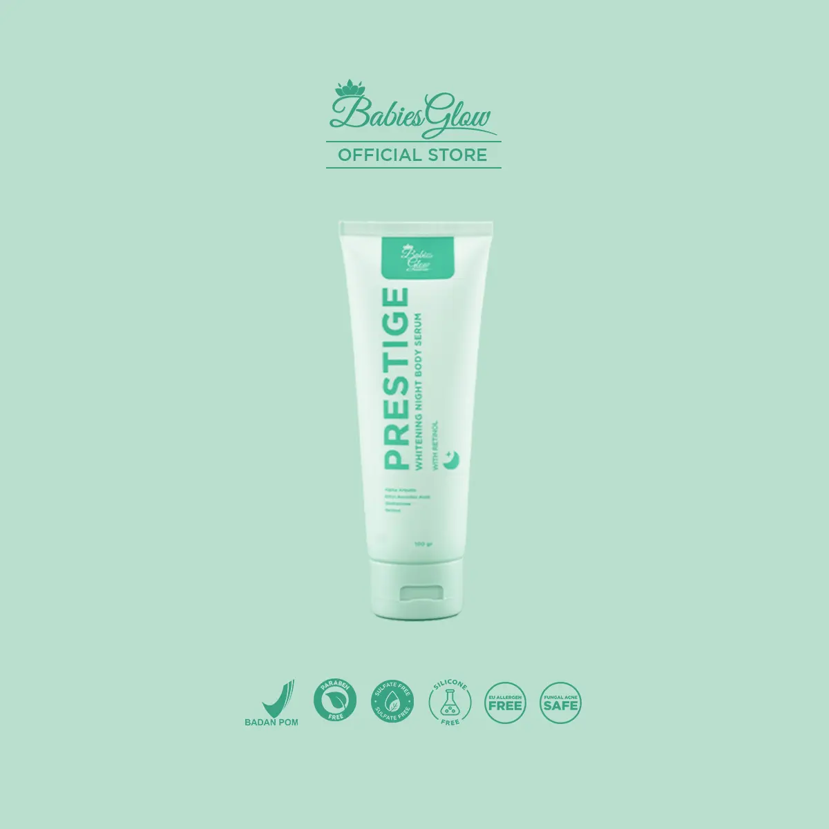 Prestige Whitening Night Body Serum with Retinol Vitamin Arbutin