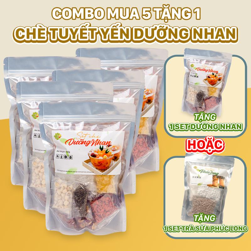 [COMBO MUA 5 TẶNG 1] 5 SET CHÈ TUYẾT YẾN DƯỠNG NHAN KHÔ TẶNG 1 SET DƯỠNG NHAN KHÔ HOẶC 1 SET PHÚC LONG (không áp dụng chương trình quà tặng khác) Tea Nước Trà