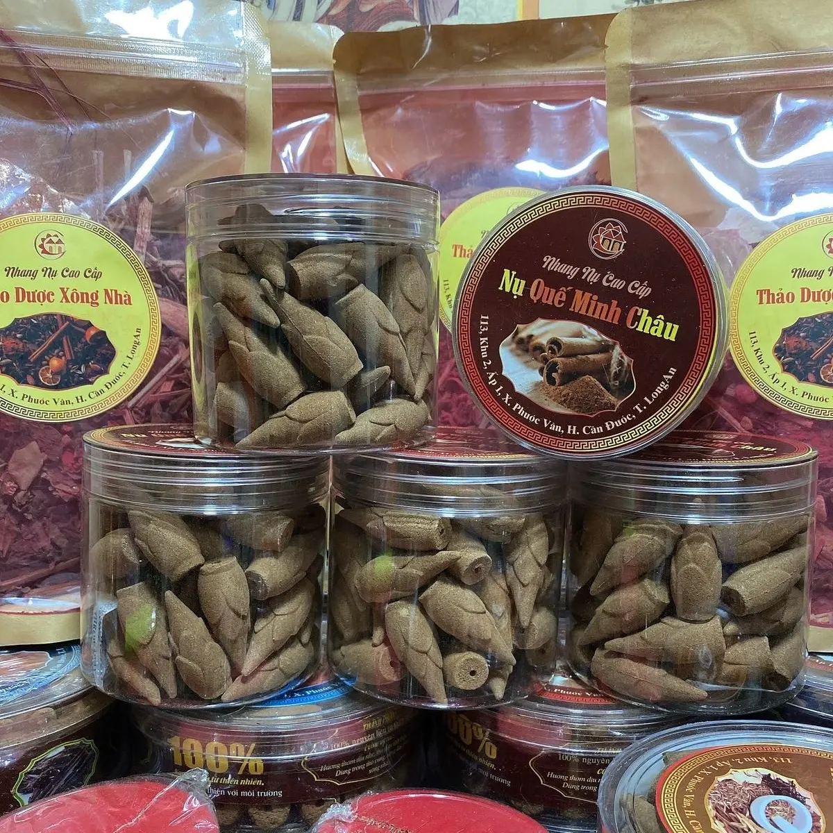 Thơm nhiều mùi Quế /Nụ Quế Vỏ búp sen loại 50 viên/1 hủ. Không hóa chất .