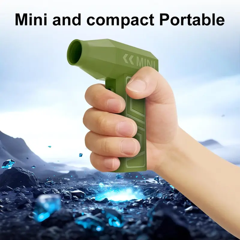 Portable Electric Air Duster, USB Rechargeable Electric Air Duster with Type-C Charging Port, Multifunctional Cleaning Tool for Car, Home, Office, Camera 2