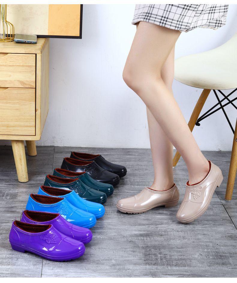 Product Introduction of Ủng Đi Mưa Cổ Thấp Dành Cho Nữ, Bảo Hộ Lao Động, Làm Bằng Cao Su Hình Ngưu Bàng, Ngắn Trên, Thích Hợp Cho Nhà Bếp, Chống Trượt, Giày Đi Mưa, Cắt Nông, Giày Cao Su Làm Việc, Giày Đi Mưa Giữ Nhiệt 18