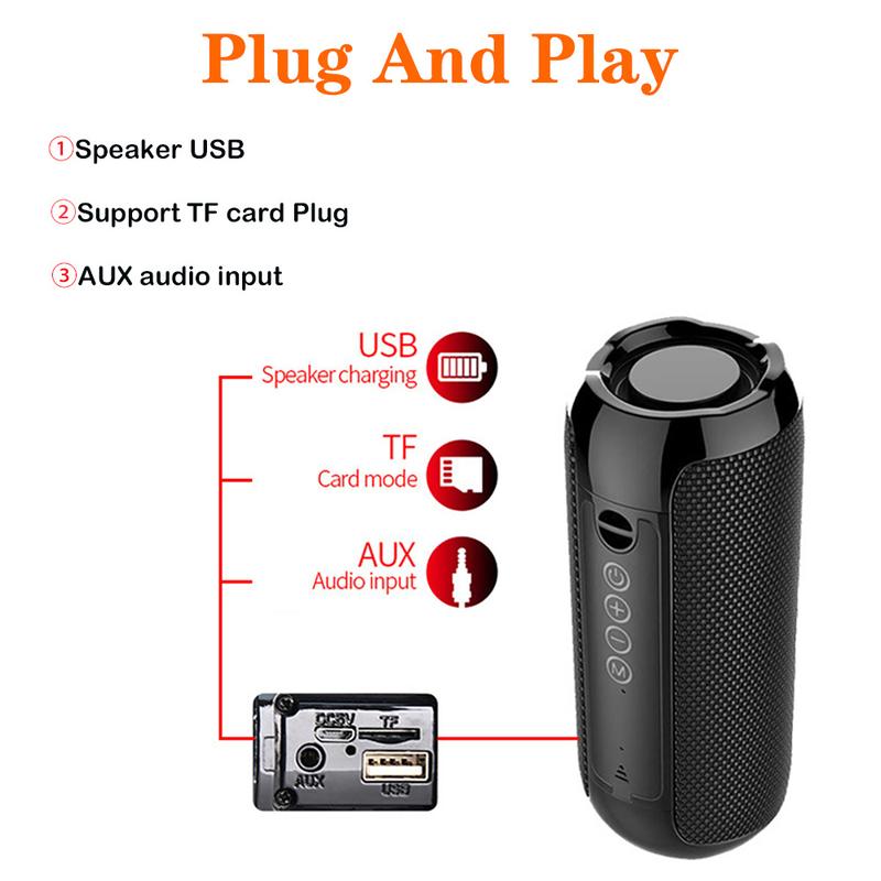 Product Introduction of Wireless Audio Subwoofer, Plug-in Card, U Disk 3D Surround Outdoor Portable Speaker Bluetooth Speaker 8