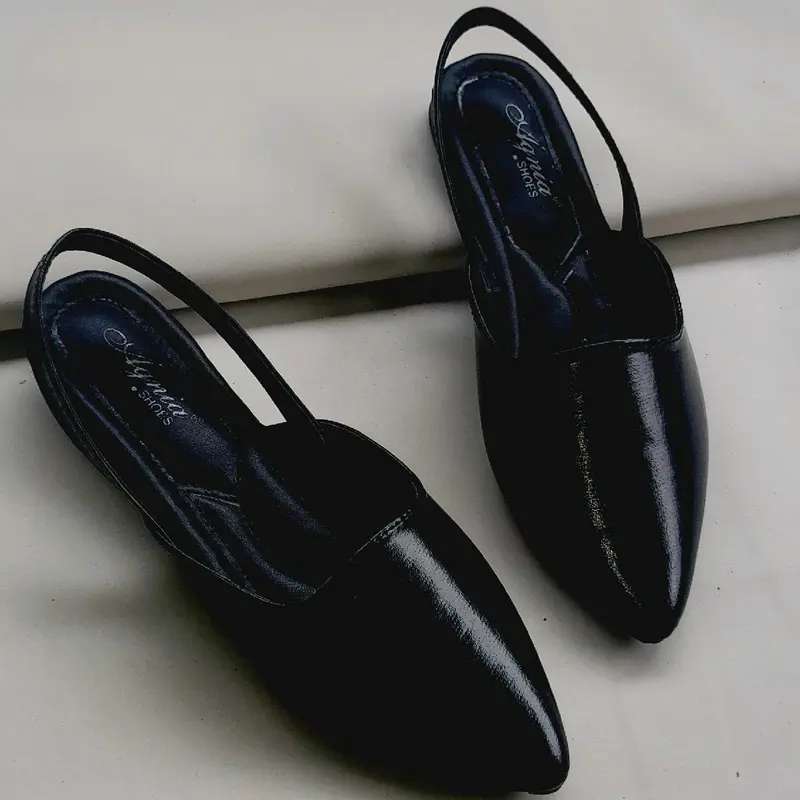 sepatu sandal selop mules wanita/Sandal datar tanpa hak Shoes 1