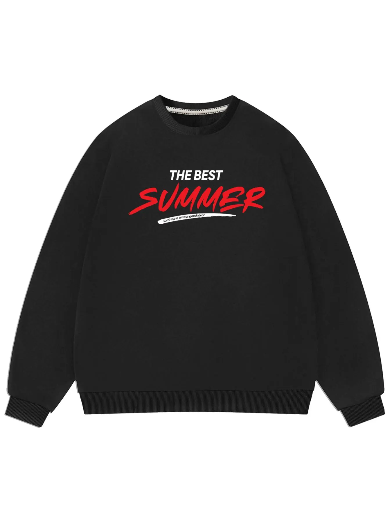Men's Regular Fit Letter Print Crew Neck Sweatshirt, Casual Soft Comfy Long Sleeve Pullover for Fall & Winter, Men's Clothes for Daily Wear