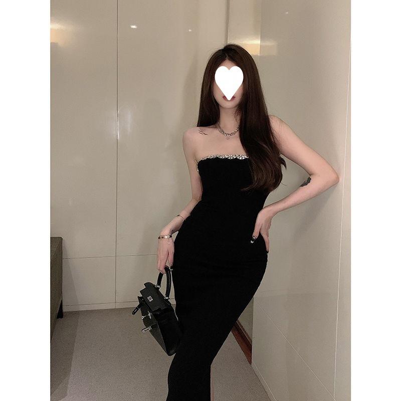 Đầm quây ôm body Cúp ngực Sexy Váy đầm Đen ống body Tiệc cưới Đi quẩy bar pub Dự tiệc tùng sự kiện event Quyến rũ Nữ Women❤️ 2