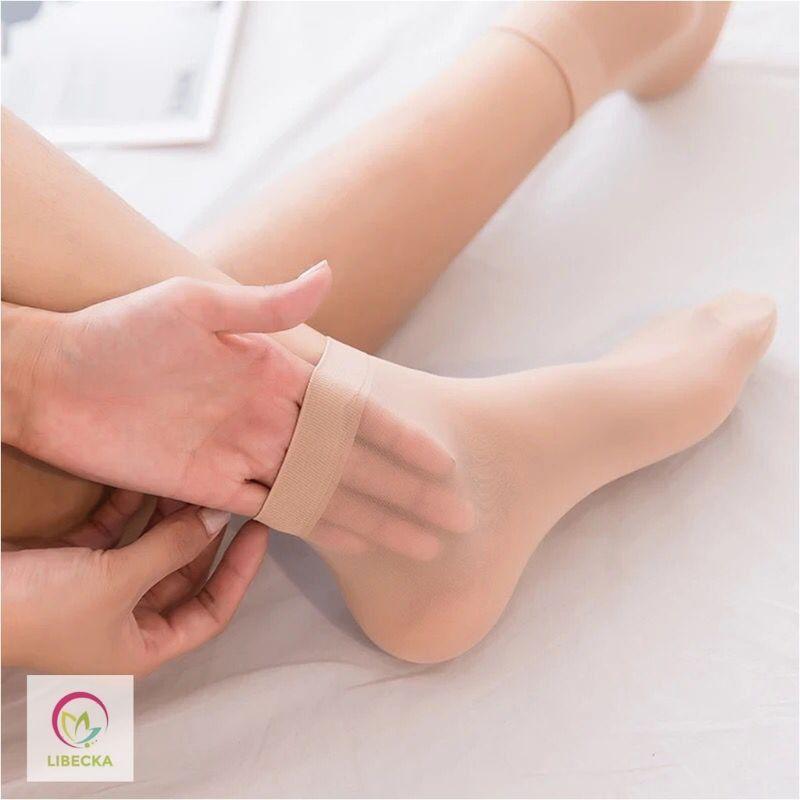 Combo 20, 40 đôi tất da chân Hàn Quốc cổ ngắn siêu dai Nữ Cotton