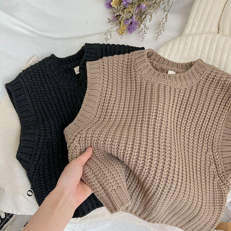 Product Introduction of Áo Vest Trẻ Em, Phong Cách Hàn Quốc Nghệ Thuật Phong Cách Mori HK, Len, Phong Cách Phương Tây, Không Tay, Đồ Len, Vest Dệt Kim, Thích Hợp Cho Mùa Xuân Và Mùa Thu, Vest Dệt Kim, Cho Trẻ Em Trung Và Lớn 8