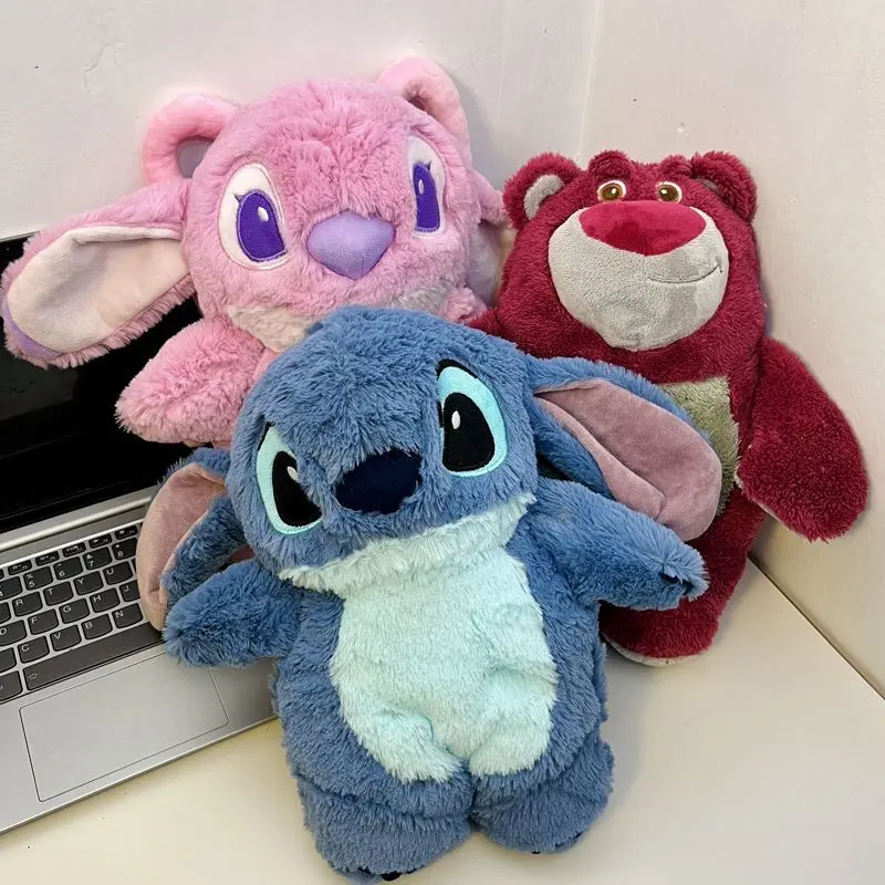Bình Nước Nóng Nhồi Bông Mùa Đông, Thiết Kế Stitch, Cỡ Lớn, Kawaii, Thích Hợp Cho Phụ Nữ, Chức Năng Làm Đầy Nước, Máy Làm Ấm Tay, Quà Tặng Cho Trẻ Em 6