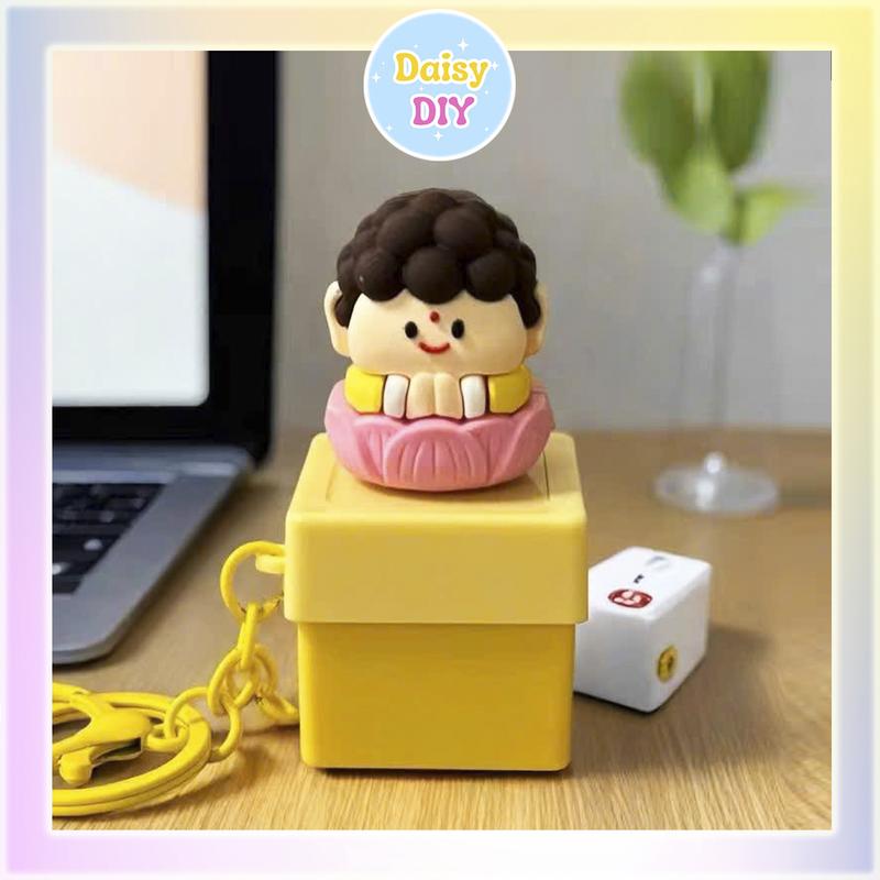 Móc Khoá Tịnh Tâm Tích Đức phiên bản Tiếng Việt Có đèn có âm thanh - Quà Tặng Phụ Kiện Dễ Thương