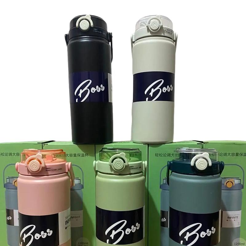 Bình Giữ Nhiệt Có Ống Hút , Bình Giữ Nhiệt BOSS 2024 Inox 316 Dung Tích 1000ml/1200ml bình  nước ly  giữ