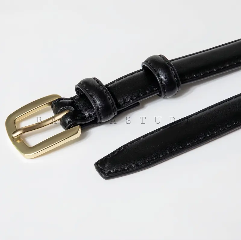 BASANA thắt lưng bản nhỏ chất liệu cao cấp phối với nhiều loại quần khác nhau A2210TLN01 4