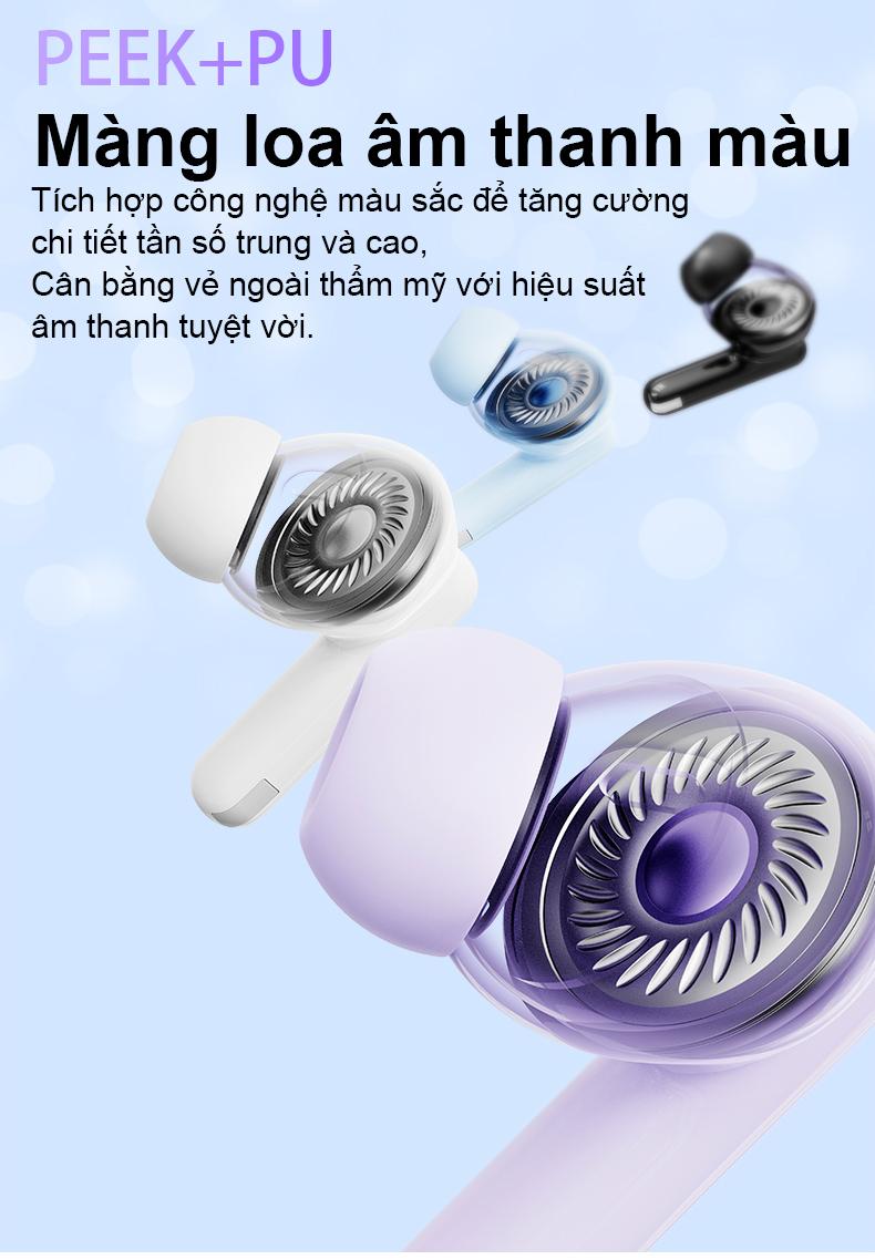 Product Introduction of Tai nghe bluetooth TRANYOO T-M26 Bluetooth 5.3 Khử tiếng ồn thông minh chức năng nghe gọi chơi game thời lượng pin lên đến 6 giờ -  Bảo hành chính hãng Nhét Tai Nghe Nhạc Earphone di động trong tai tai  nghe 11