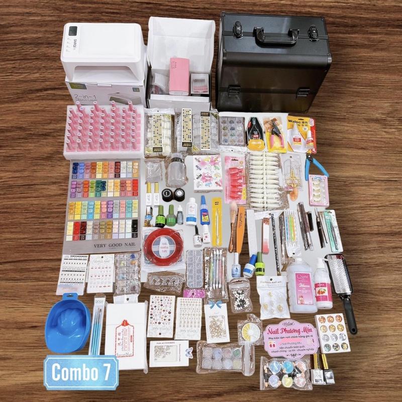 Product Introduction of Combo Đồ Nghề Làm Nail Cao Cấp Số 7 Nail Phương Miu, Máy Hơ T8, Máy Mài US801, Cốp Nhôm 3 Tầng, Bộ Đồ Nail Chuyên Nghiệp 1