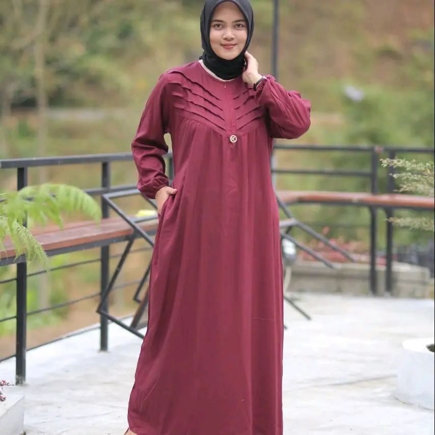 safira dress twill premium Wanita Muslim Gamis