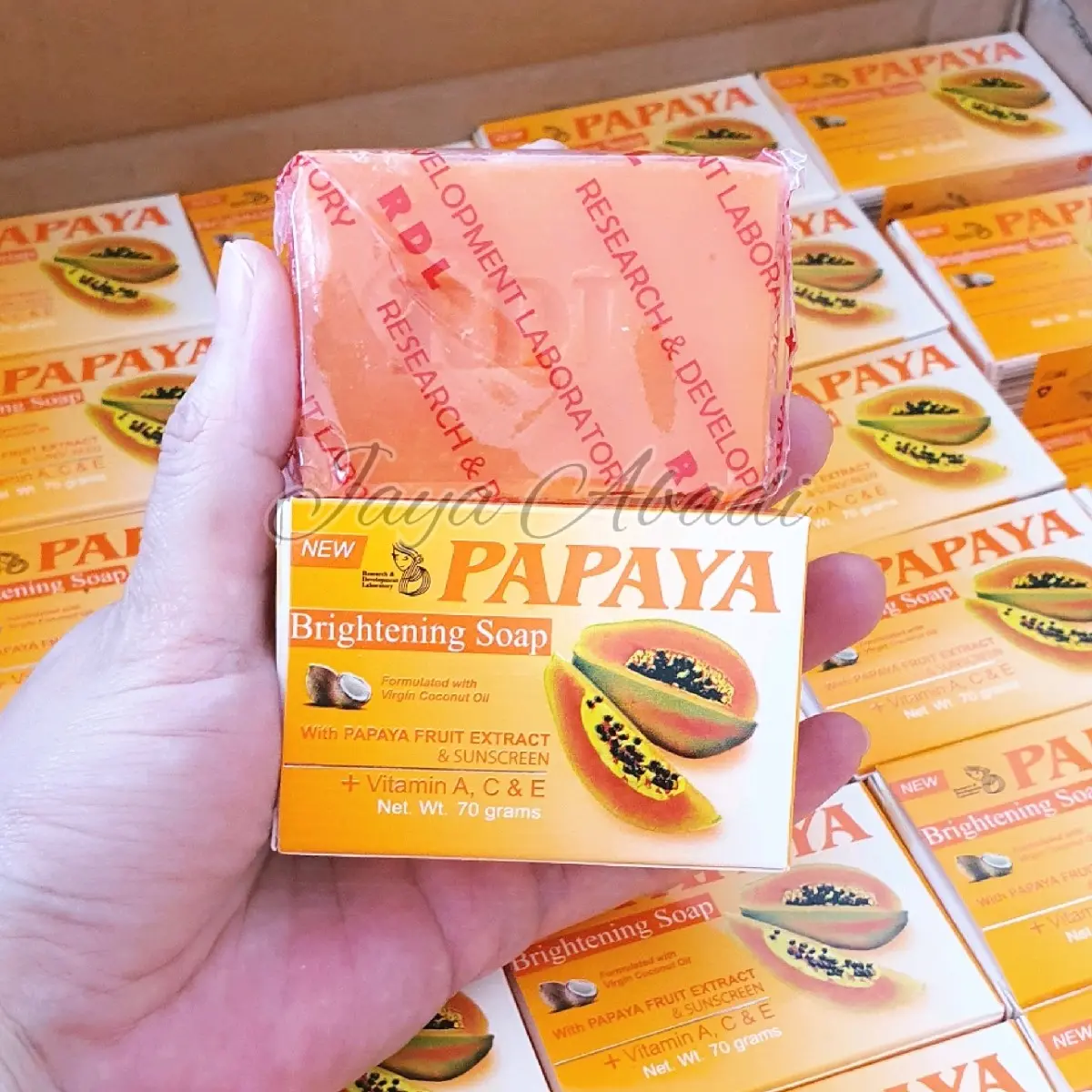 SABUN PAPAYA ASLI ORIGINAL RDL TRIJAYA LOKAL BPOM 70GR