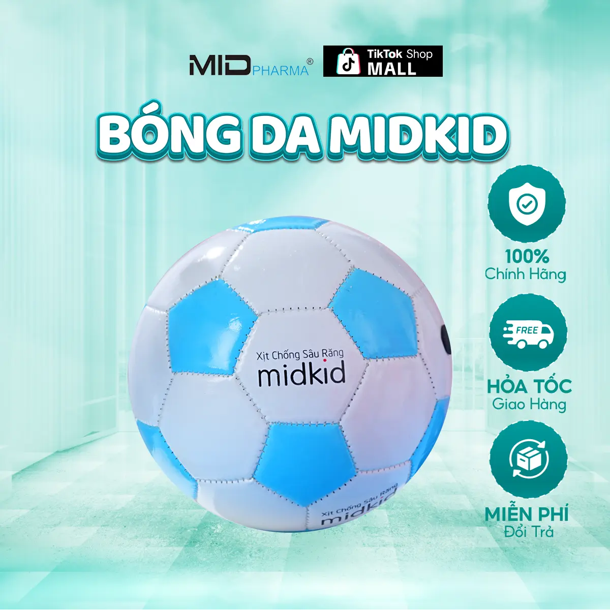 Bóng hơi Midkid cho bé từ 18 tháng vui chơi, vận động an toàn