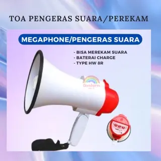 TOA PENGERAS SUARA MEGAPHONE HW-8R UNTUK JUALAN KELILING, OUT BOND, KAMPANYE, PROMOSI DLL