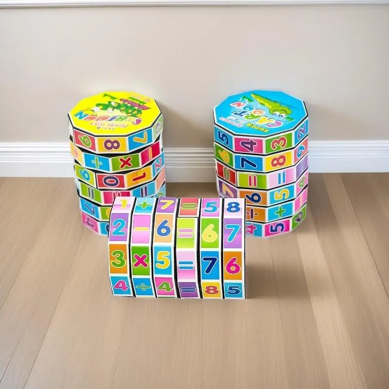 Children Montessori Mathematics Numbers Magic Toys Kids Learning Education Math Arithmetic Puzzle Cube