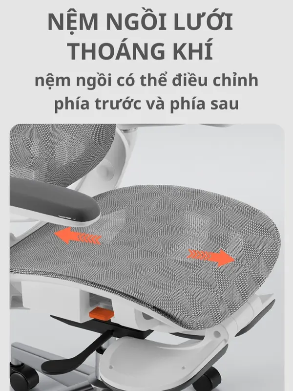 [CTH-08] RESDANI Ghế Công Thái Học,Ghế Văn Phòng Ngả Lưng 135 Độ, Có Gác Chân Tiện Lợi ,Tựa Lưng Điều Chỉnh Linh Hoạt ghế  công thái học ghế  xoay ghế  thư giãn 4
