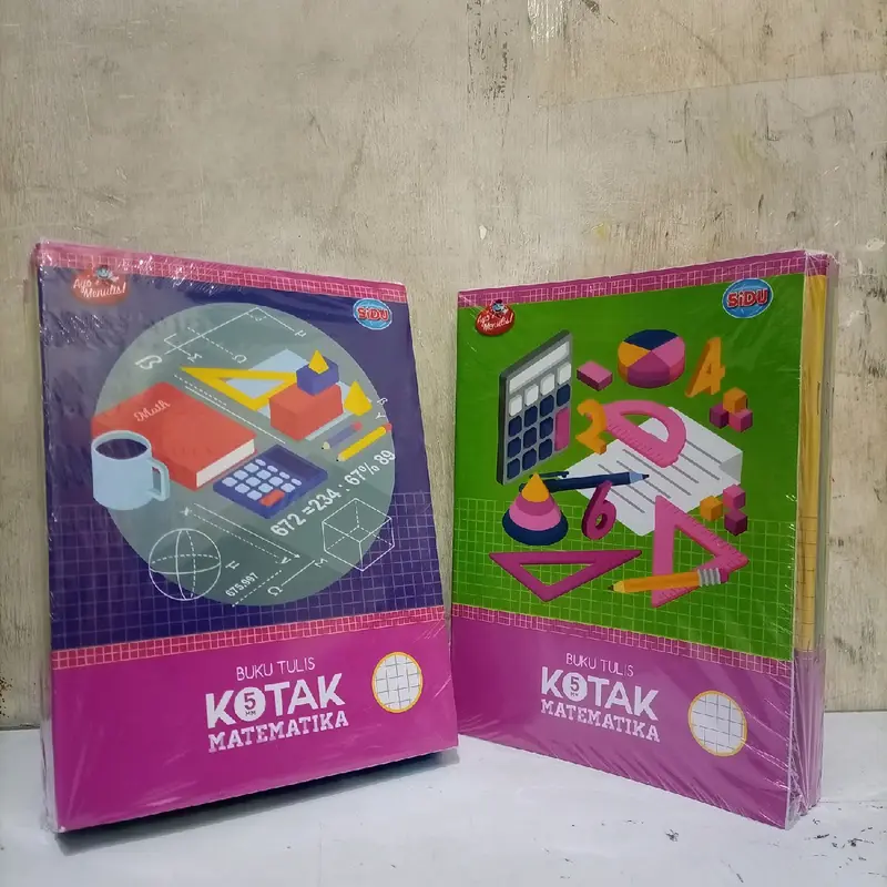 Buku Tulis KOTAK KECIL / STRIMIN 5mm SIDU 38lembar 1pack isi 10buku 1
