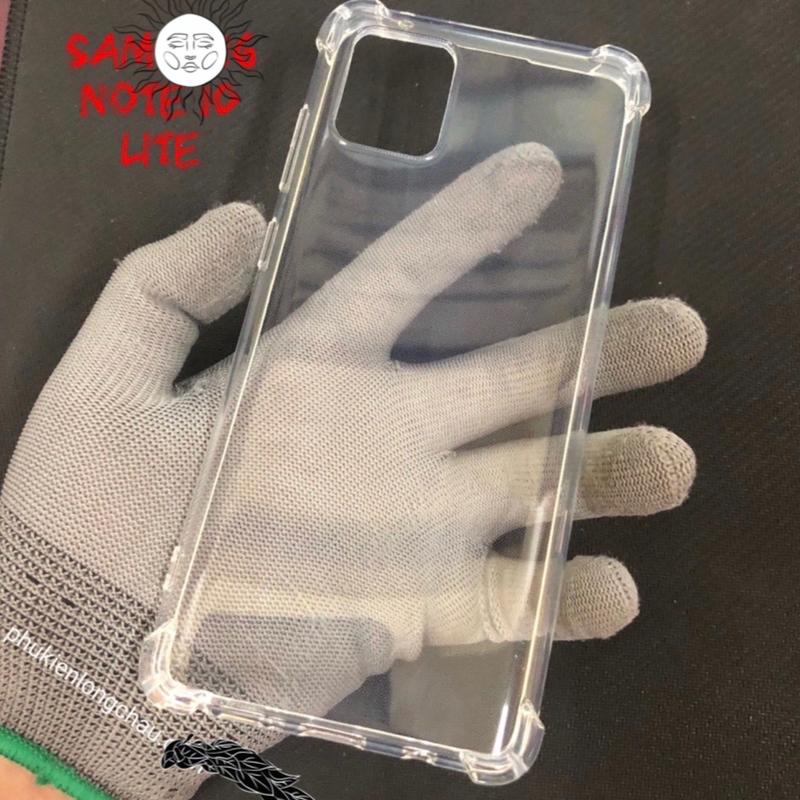 Ốp Lưng Samsung Note 10 Lite 2020/A81 Dẻo Trong Suốt Chống Sốc Có Gù Bảo Vệ 4 Gốc