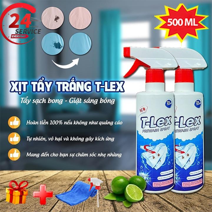 Tẩy quần áo Dung dịch thuốc Tẩy Trắng Quần Áo T-LEX Tẩy Mốc,tẩy Ố Vàng tẩy Vết Bẩn - Loại Bỏ Mốc Bảo Vệ Quần áo Làm Sạch