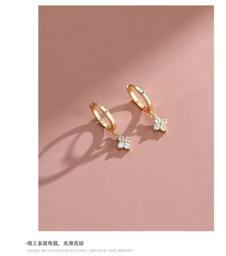 Product Introduction of Sterg Sier leaf  Earrings For Women Trendy Earring Jewelry Prevent Allergy Party Accessories Gift 4