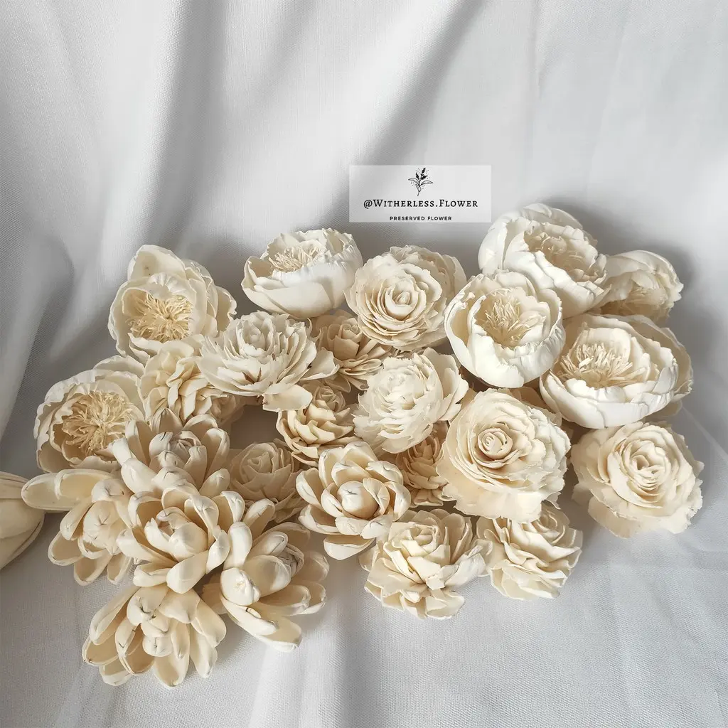 Bunga Sola Wood Flowers 6 CM / Bunga Kayu - Shop | Tokopedia