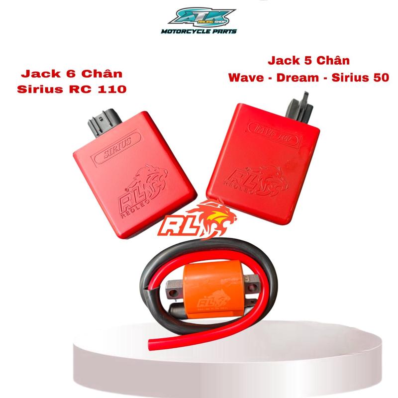 IC Và Mobin Redleo Dành Cho Xe Wave 100 Jack 5 Chân-Dream- Sirius Mẫu New 2024 Phụ Tùng Phụ Kiện
