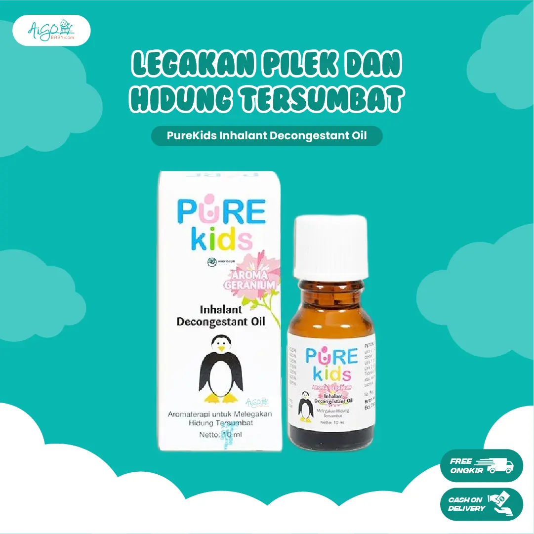 PureKids inhalant decongestant oil Kulit Alami Anak