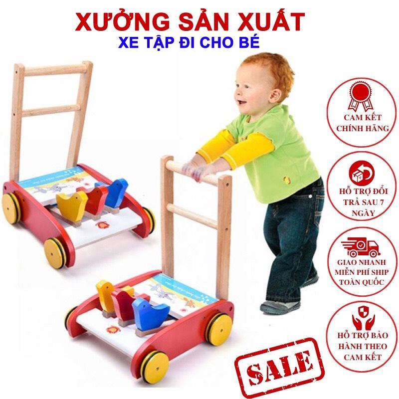Xưởng sản xuất- Xe gỗ tập đi hình con gà đáng yêu cho bé Voi Xe Tập Đi