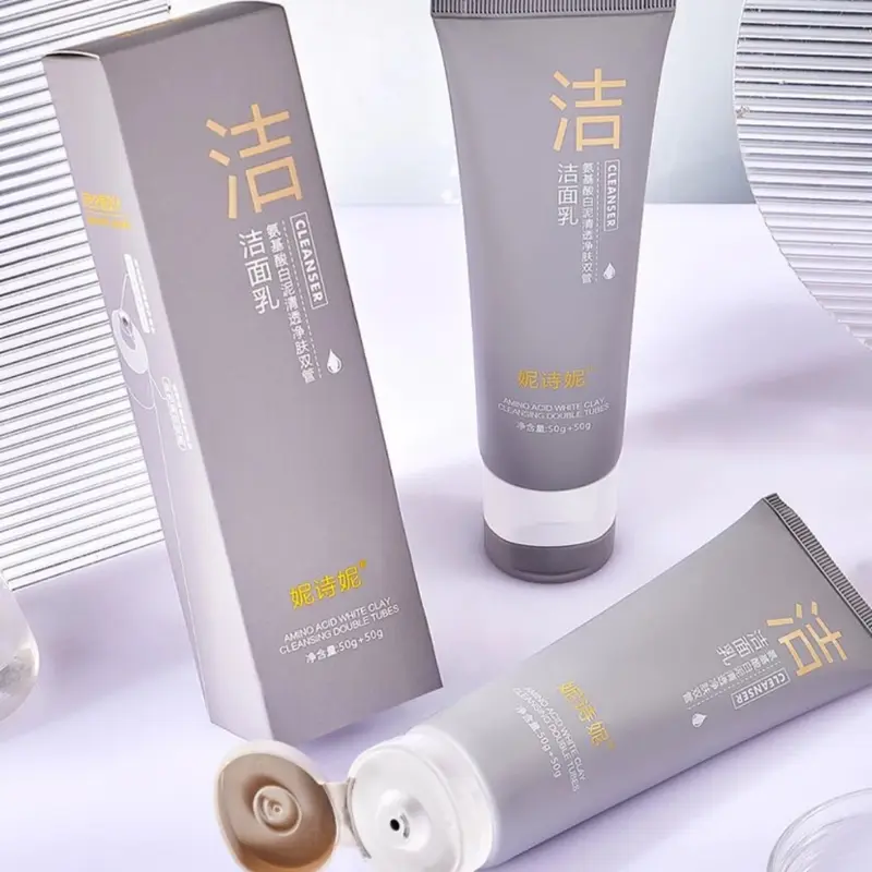[ Mua 1 Tặng 2 ] Mua Sữa Rửa Mặt Bùn Khoáng 2 Ngăn Cao Cấp Nishini 100gr Tặng Ngay Một Tẩy Da Chết 100gr Và Một Mặt Nạ Ngủ Dưỡng Da 2