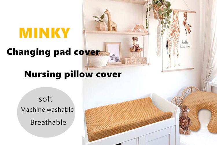 Product Introduction of Baby Nursing Pillow Cover  Minky Breastfeeding Pillow Slipcover Ultra Soft Snug Fits On Newborn Nursing Pillow 0