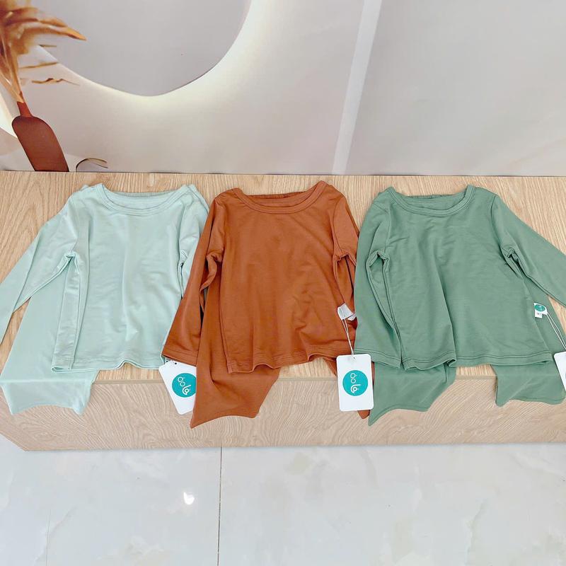 Bộ dài tay cho bé 95% sợi sồi Modal Áo Lá Homewear A221, pizama bé trai gái bốn mùa mát lạnh mềm mướt 8