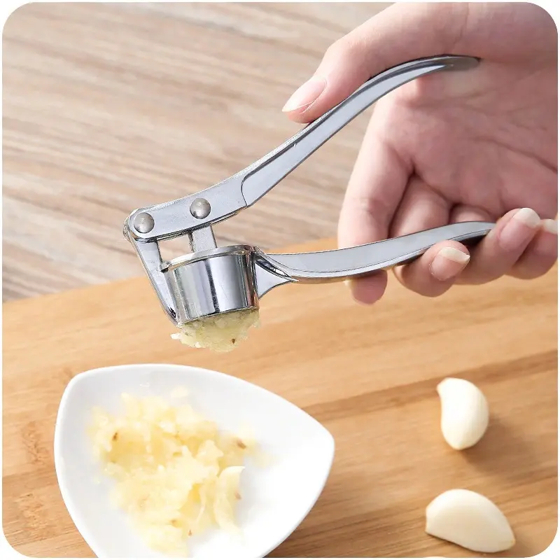 Easy Stainless Steel Garlic Pressure / Penghancur Bawang Alat Alat 4