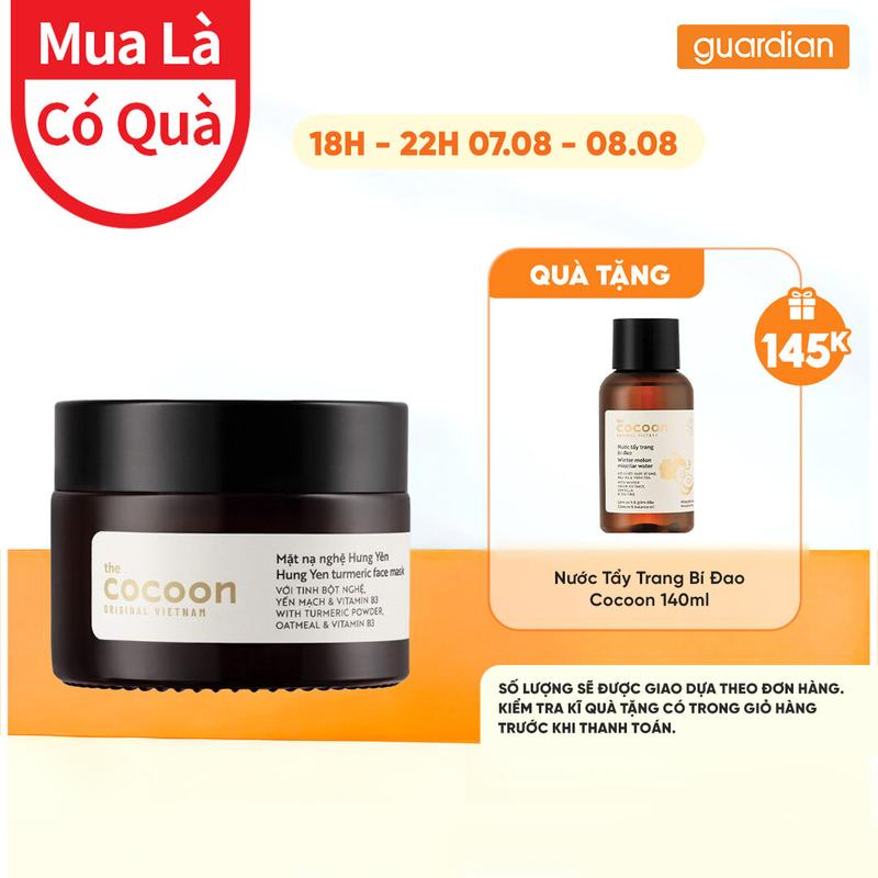 Mặt nạ Cocoon Nghệ Hưng Yên Giúp Da Rạng Rỡ & Mịn Màng 30ml