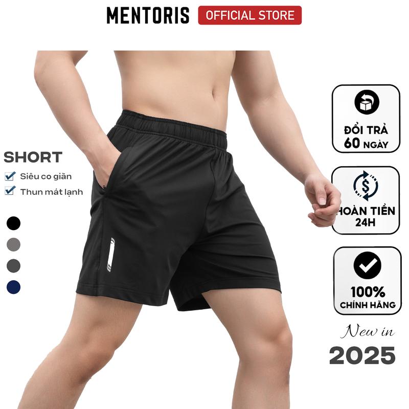 Quần Đùi Nam Chạy Bộ Vải Gió Cao Cấp, Co Giãn, Thoáng Mát 5 Màu Basic MSR2510