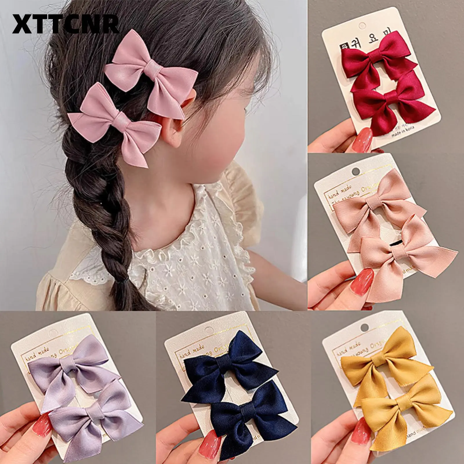 Bow Hairpin with Bright Color, Lovely Little Princess Accessories