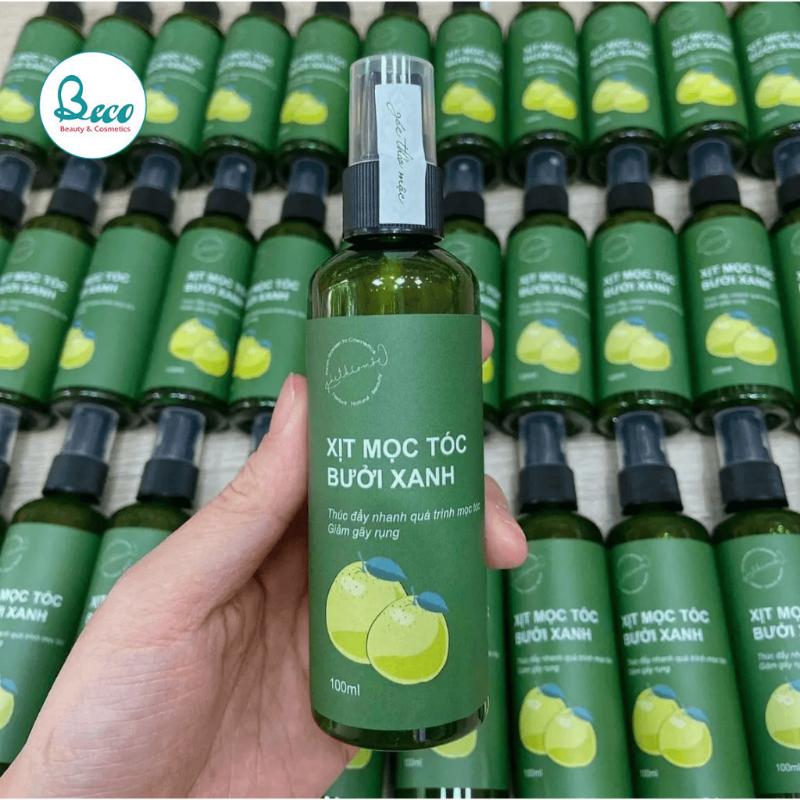 CHAI XỊT MỌC TÓC BƯỞI XANH, KÍCH THÍCH MỌC TÓC HIỆU QUẢ SAU 2 TUẦN 100ML 0